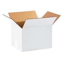 15 x 12 x 10" White Corrugated Boxes