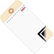 Inventory Tags 3 Part Blank w/Carbon # 8