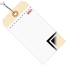 Inventory Tags 3 Part Blank w/Carbon # 8 - Pre-Wired