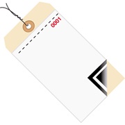 Inventory Tags 3 Part Blank w/Carbon # 8 - Pre-Wired
