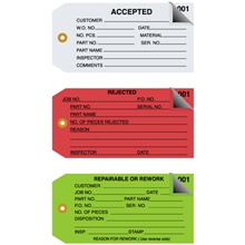 Inspection Tags 2 Part Numbered 000 - 499