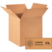 18 x 18 x 18" V3c Weather-Resistant Corrugated Boxes