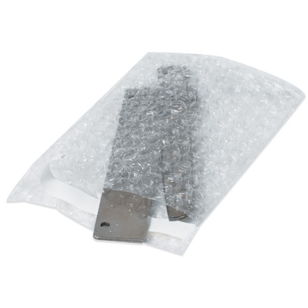 Air bubble wrap that self seals