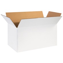 24 x 12 x 12" White Corrugated Boxes