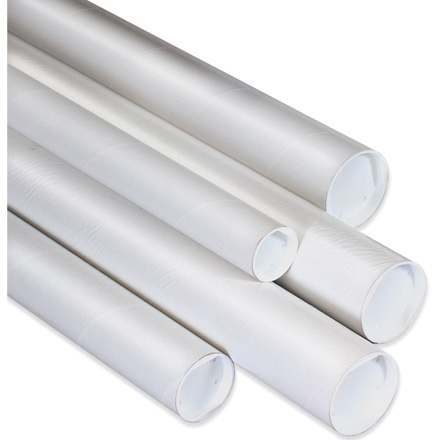 white mailing tubes