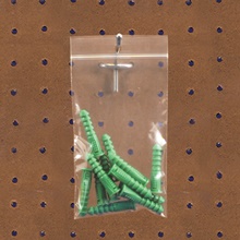 Reclosable Poly Bags - w/Hang Hole - 2 Mil