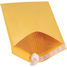 10 1/2 x 16" Kraft #5 Self-Seal Bubble Mailers