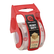 2’’ x 25 yds. Crystal Clear Tape Logic® Tape with dispenser