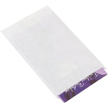 6 1/4 x 9 1/4" White Flat Merchandise Bags