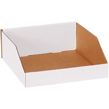 12 x 12 x 4 1/2" White Bin Boxes