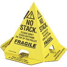 Yellow with Black Print Pallet Cones - English, French & Spanish
