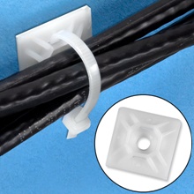 1 1/2 x 1 1/2" Natural Cable Tie Mounts