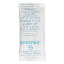 1 x 2 1/2 x 1/4" Tyvek® Clay Desiccants - 5 Gallon Pail