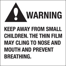 Suffocation Warning Labels