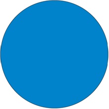 3/4" Circles - Blue Removable Labels