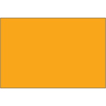 2 x 3" - Fluorescent Orange Removable Rectangle Labels