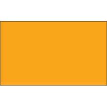 3 x 5" - Fluorescent Orange Removable Rectangle Labels