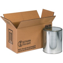 14 1/8 x 6 7/8 x 7 7/8" 2 - 1 Gallon Haz Mat Boxes