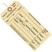 Inventory Tags 1 Part Stub Style # 8 - Pre-Wired