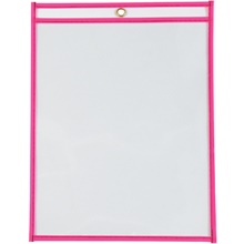 9 x 12" Neon Pink Job Ticket Holders