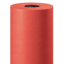 36" - 50 lb. Red Kraft Paper Rolls