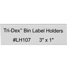 3 x 1" Tri-Dex™ Bin Label Holders