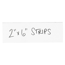 2 x 6" White Warehouse Labels - Magnetic Strips
