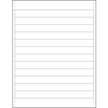 3/4 x 8" Plastic Label Holder Insert Cards