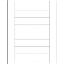 1 1/4 x 3" Plastic Label Holder Insert Cards
