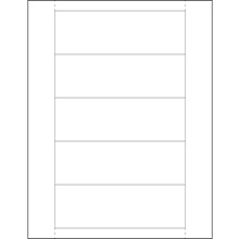 2 x 6" Plastic Label Holder Insert Cards