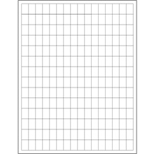 1/2 x 3/4" White Rectangle Laser Labels