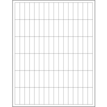 1/2 x 1 3/4" White Rectangle Laser Labels