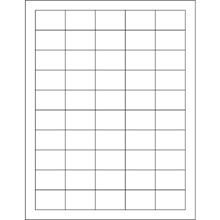 Removable Rectangle Laser Labels