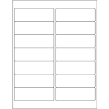 White Rectangular Laser Labels