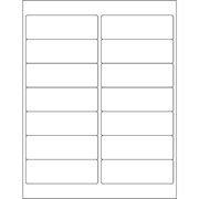 White Rectangular Laser Labels