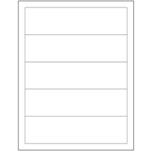 7 1/2 x 2" White Rectangle Laser Labels
