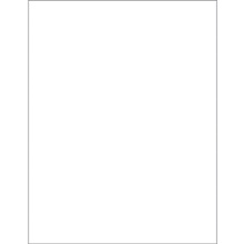 8 1/2 x 11" Opaque White Blockout Laser Labels