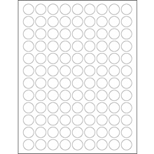 Removable Circle Laser Labels