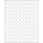 Removable Circle Laser Labels