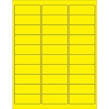 Fluorescent Removable Rectangle Laser Labels