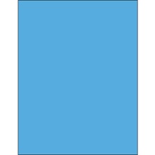 8 1/2 x 11" Fluorescent Blue Rectangle Laser Labels