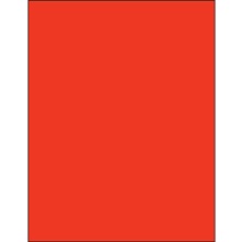 8 1/2 x 11" Red Rectangle Laser Labels