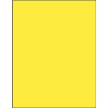 8 1/2 x 11" Yellow Rectangle Laser Labels