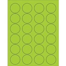 Fluorescent Circle Laser Labels