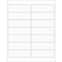 4 x 1 1/3" Clear Rectangle Laser Labels