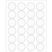 Clear Circle Laser Labels