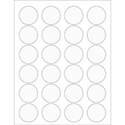 Clear Circle Laser Labels