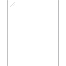 8 1/2 x 11" Pure Clear Rectangle Laser Labels