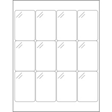 2 x 3 Pure Clear Rectangle Laser Labels