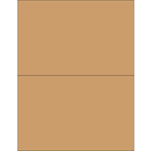 8 1/2 x 5 1/2" Kraft Blockout Laser Labels